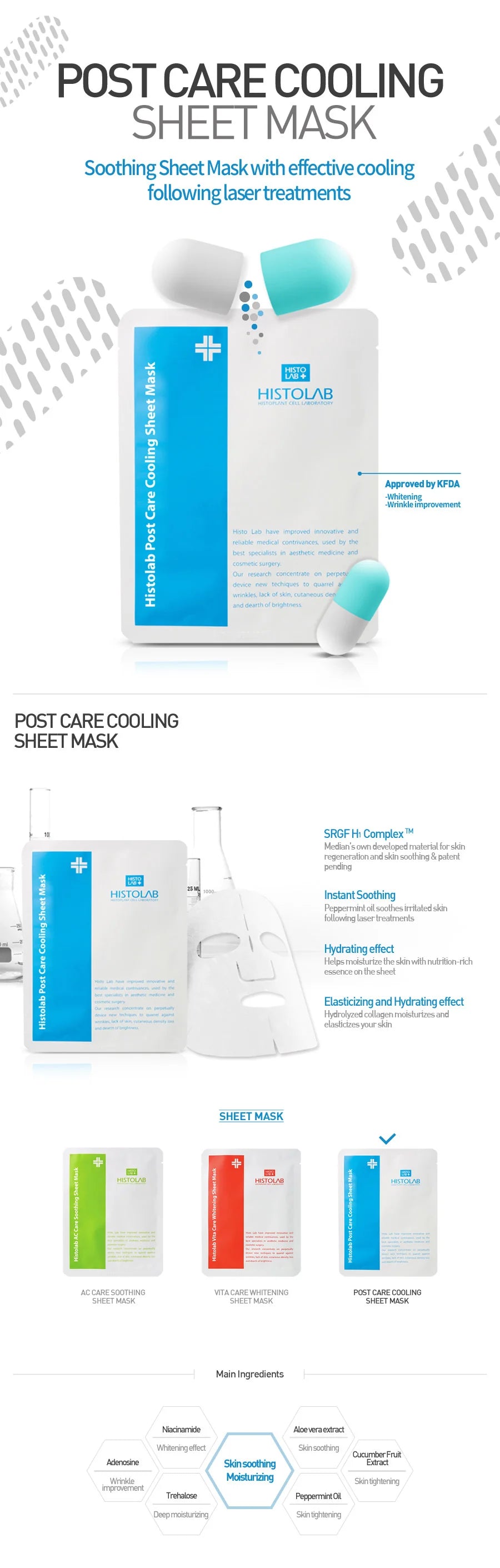 Post Care Cooling Sheet Mask